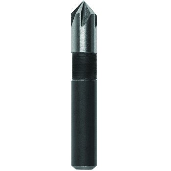 Irwin 1877714 Drill Bit, 1/4 in Dia, 1-17/32 in OAL, Countersink, 5-Flute, 1/4 in Dia Shank, Round Shank