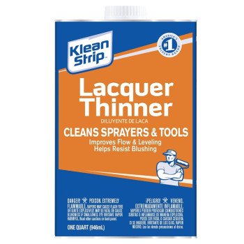 Klean Strip QML170 Lacquer Thinner, Liquid, Free, Clear, Water White, 1 qt, Can