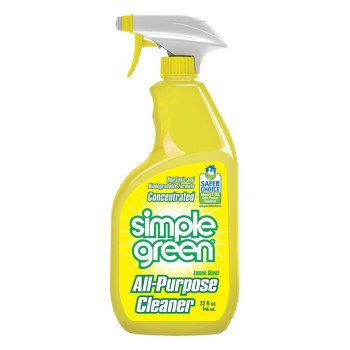 Simple Green 3010001214003 All-Purpose Cleaner, 32 oz Spray Bottle, Liquid, Lemon, Yellow