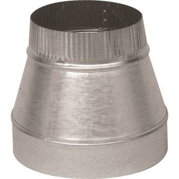 Imperial GV0810-A Short Duct Reducer, 5 x 4 in Dia, 30 ga Gauge, Galvanized Steel