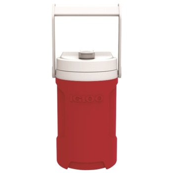 Igloo Latitude 31285 Beverage Bottle, 0.5 gal, 10 in L, 6 in W, 6 in H, Red