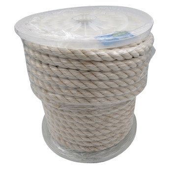 Baron 54022 Rope, 5/8 in Dia, 140 ft L, 244 lb Working Load, Cotton, White