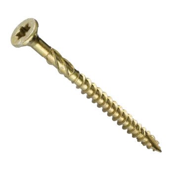 GRK Fasteners R4 00141 Framing and Decking Screw, #10 Thread, 4 in L, Round Head, Star Drive, Steel, 1000 BX