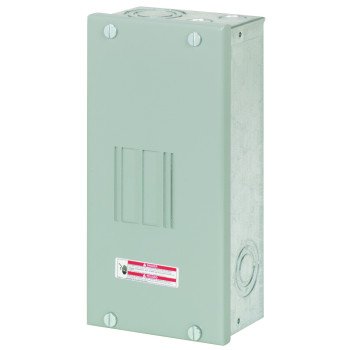 Cutler-Hammer BR BR24L70SP Load Center, 70 A, 2 -Space, 4 -Circuit, Main Lug, NEMA 1 Enclosure, Surface Mounting