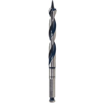 Bosch Daredevil NKST10 Auger Drill Bit, 5/8 in Dia, 7-1/2 in OAL, Open-Faced, Wide Flute, 7/16 in Dia Shank