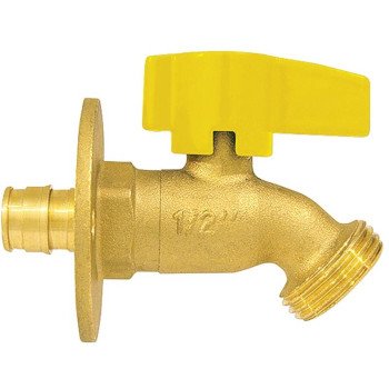 Apollo EPXSCV1234 Garden Hose Bibb, 1/2 x 3/4 in Connection, PEX x MGHT, Brass Body