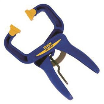 Irwin 59100CD Handi-Clamp, 75 lb Clamping, 1-1/2 in Max Opening Size, 1-1/2 in D Throat, Resin Body