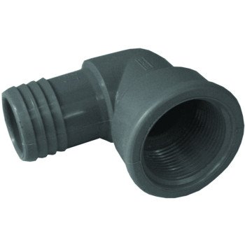 Boshart UPVCFE-15 Combination Pipe Elbow, 1-1/2 in, Insert x FIP, Polypropylene