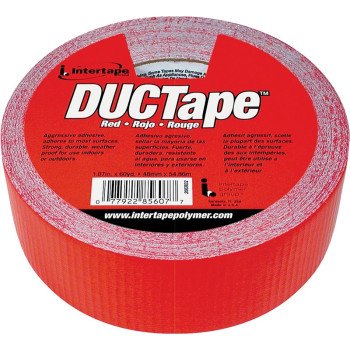 IPG 20C-R2 Duct Tape, 60 yd L, 1.88 in W, Polyethylene-Coated Cloth Backing, Red