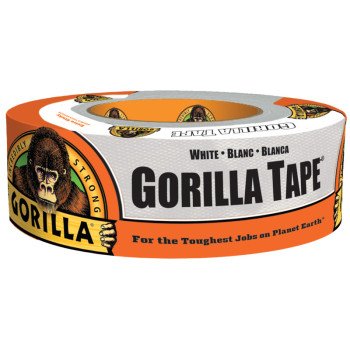 Gorilla 6010002 Duct Tape, 10 yd L, 1.88 in W, White