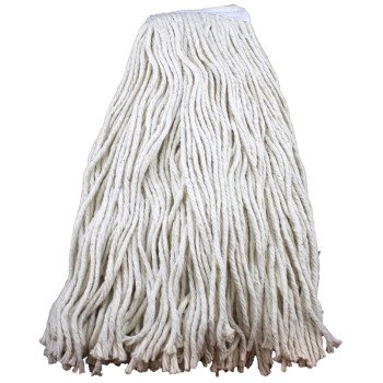 Chickasaw 00353 Wet Mop Head, 10 oz Capacity, 1 in Headband, Cotton/Synthetic