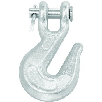 Campbell T9501824 Clevis Grab Hook, 1/2 in, 9200 lb Working Load, 43 Grade, Steel, Zinc