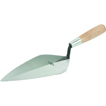 Marshalltown 34 11 Brick Trowel, 11 in L Blade, 5-3/4 in W Blade, Steel Blade, Wood Handle