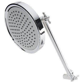 Plumb Pak K731CP 1-Function Shower Head, Round, 1.8 gpm, 1-Spray Function, Polished Chrome, 5.8 in Dia