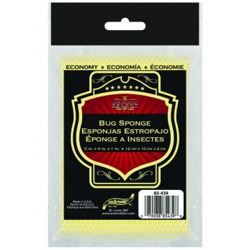 SM Arnold 85-439 Bug Remover Sponge, 5 in L, 4 in W, 1 in Thick, Polyester