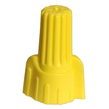 Hubbell HWCW1B50 Wire Connector, 18 to 10 AWG Wire, Thermoplastic Housing Material, Yellow