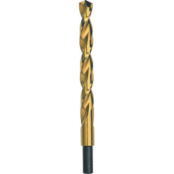 DEWALT DW1314 Jobber Drill Bit, 7/32 in Dia, 3-3/4 in OAL, Parabolic Flute, 7/32 in Dia Shank, Straight Shank