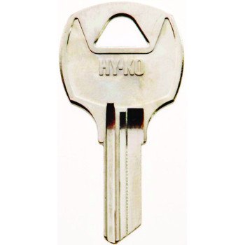 Hy-Ko 11010RO7 Key Blank, Brass, Nickel, For: National Cabinet Locks