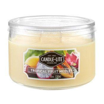 Candle-Lite 1879099 Candle, 10 oz, Tropical Fruit Medley