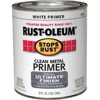 Rust-Oleum 7780502 Primer, Flat, White, 1 qt