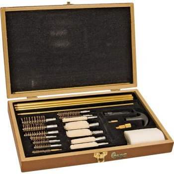 Magnum 51218 Gun Cleaning Kit, 3-in-1, Wood, Brown