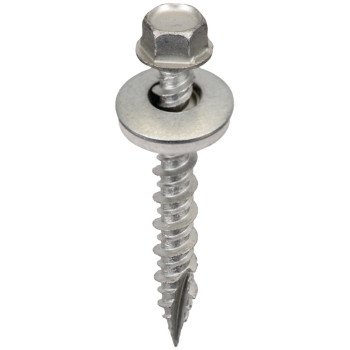 Acorn International SW-MW15G250 Screw, #9 Thread, High-Low, Twin Lead Thread, Hex Drive, Self-Tapping, Type 17 Point, 250/BAG