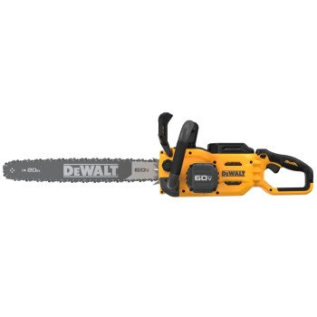 DEWALT DCCS677Y1 Brushless Cordless Chainsaw Kit, Battery Included, 4 Ah, 60 V, Lithium-Ion, 17 in Cutting Capacity