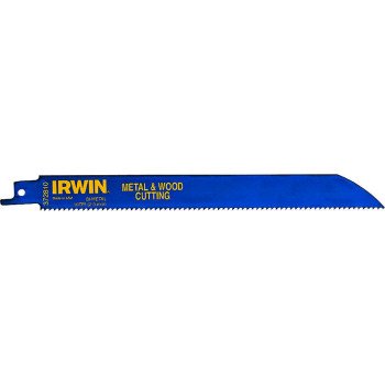 Irwin 372810B Reciprocating Saw Blade, 8 in L, 10 TPI, Cobalt/Steel Cutting Edge