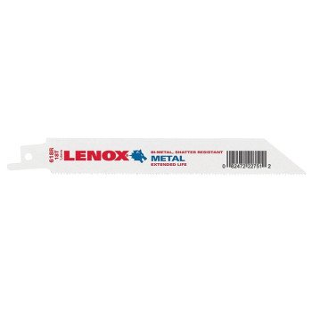 Lenox 22751OSB618R Reciprocating Saw Blade, 3/4 in W, 6 in L, 18 TPI