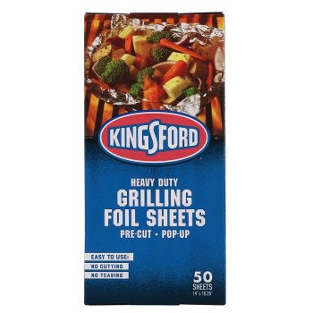 Kingsford BBP12021 Grilling Foil Sheet, Aluminum, Silver