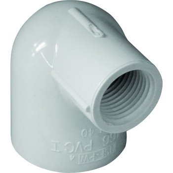 Xirtec 140 435516 Reducing Pipe Elbow, 1 x 1/2 in, Socket x FPT, 90 deg Angle, PVC, White, SCH 40 Schedule