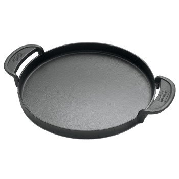 Weber 7421 Griddle, Cast Iron, Enamel-Coated, For: Gourmet BBQ System Cooking Grate