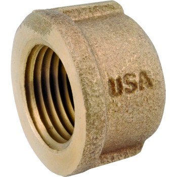 Anderson Metals 738108-12 Pipe Cap, 3/4 in, IPT, Brass, Red, 200 psi Pressure