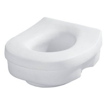 Moen DN7020 Toilet Seat, Elongated, Round, Plastic, White