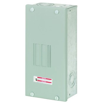 Cutler-Hammer BR BR24L70FP Load Center, 70 A, 2 -Space, 4 -Circuit, Main Lug, NEMA 1 Enclosure, Flush Mounting