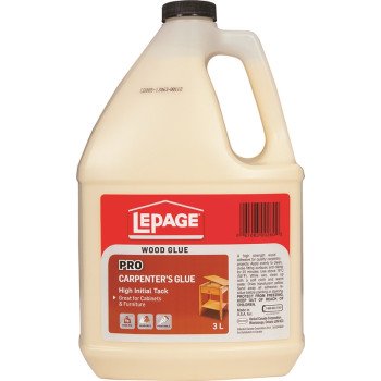 LePage 530538 Carpenter's Glue, Translucent Pale Yellow, 3 L Jug