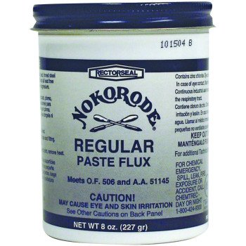 Nokorode 14020 Regular Flux, 8 oz, Paste, Tan