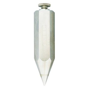 General 790-5 Hex Plumb Bob, Steel, Nickel