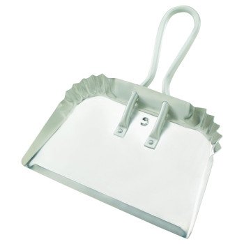 Quickie 428 Dustpan, 17 in L, 18 in W, Aluminum, Silver