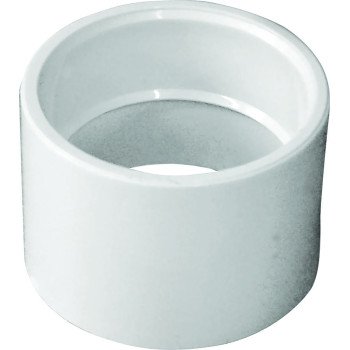 Canplas 193001 Coupling, 1-1/2 in, Hub, PVC, White