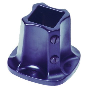 Village Ironsmith FF125 Floor Flange, Steel, Black, For: 1-1/4 in Classic, Metropolitan Rail Systems