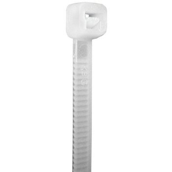 Tradeselect CTM4P100 Cable Tie, 0.79 in Max Bundle Dia, Nylon, Natural