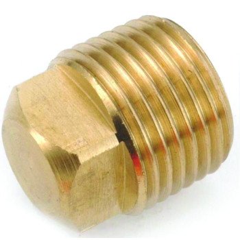 Anderson Metals 756109-02 Pipe Plug, 1/8 in, MIP, Square Head, Brass