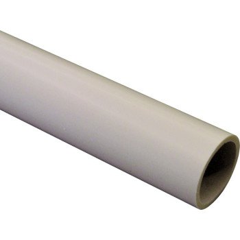 Charlotte Pipe PVC 04112 0600 Pipe, 1-1/2 in, 10 ft L, SCH 40 Schedule, PVC