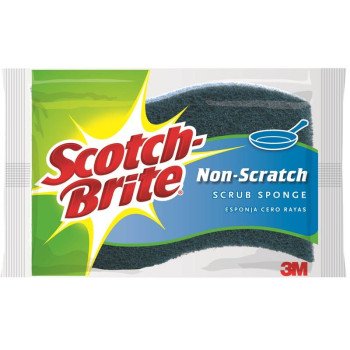 Scotch-Brite 521 Scrub Sponge, 4.4 in L, 2.6 in W, Blue