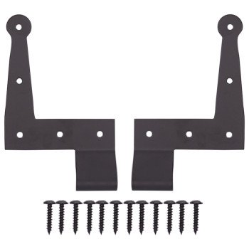 ProSource SH-S04-PS L-Hinge, 7-3/4 x 4-7/8 x 7/8 in, Black, Screw Mounting