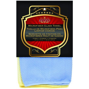 SM Arnold 25-862 Cleaning Towel, Microfiber Cloth, Blue/Yellow