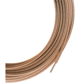 Ben-Mor CS79050 Heavy-Duty Clothesline, 50 ft L, Steel, Gold