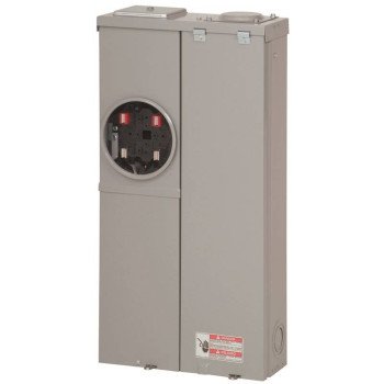 Cutler-Hammer MBE48B200BTS Meter Breaker, 200 A, 4 -Space, 8 -Circuit, NEMA 3R Enclosure, Surface Mounting