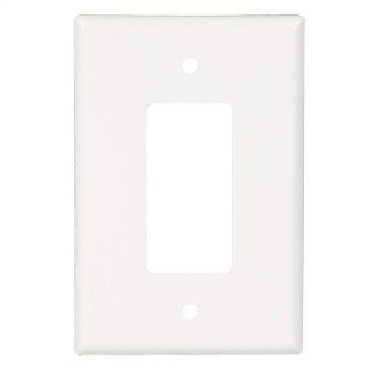 Eaton Cooper Wiring 2751W-BOX Decorative Wallplate, 1-Gang, White